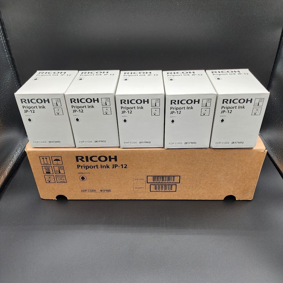 Ricoh JP12 Black Original Ink Cartridge Pack