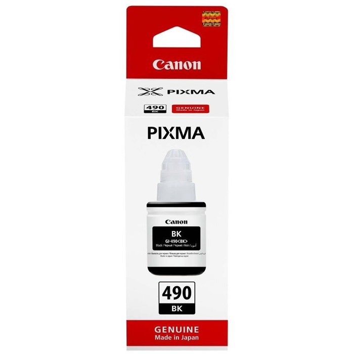 Canon GI-490PGBK Black Printer Ink Cartridge Original