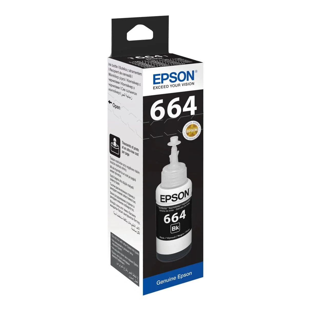 Epson 6641 Ink Bottle Black EcoTank Original 70ml Single-pack