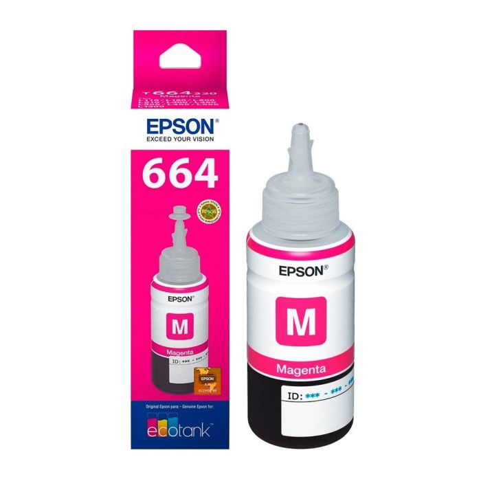 Original Epson T6643 EcoTank Magenta Ink Bottle